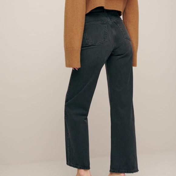 Reformation Wilder high rise cropped wide Jean in Trinity - Picture 2 of 8